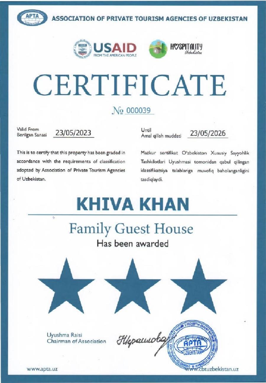 Khiva Khan Hotel Kültér fotó